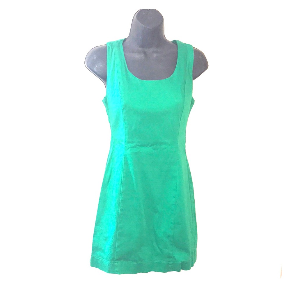 2/$30 XX1 open back shift emerald size S club dress Y2k vintage